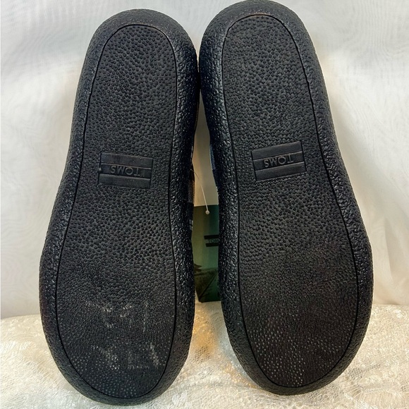 NWT Toms Mens Rodeo Slippers Black Plaid Rubber Sole Size 10 - Picture 12 of 13